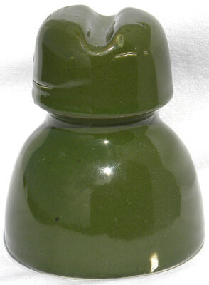 U-1764 Green Glaze Made in Czechoslovakia