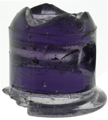 Lightning Rod Insulator: Cross Top in Dark Purple