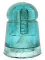 CD 145.6 Boston Bottle Works Blue Aqua w/ Diffuse Milkiness