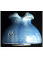 U-655 Ohio Brass Steaked & Mottled Blue Glaze